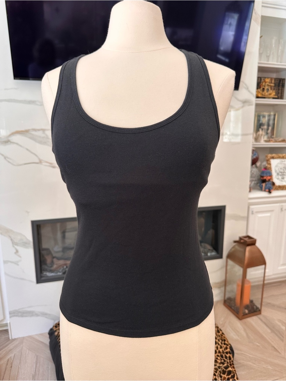 NWT built in bra Victorias Secret black tank
